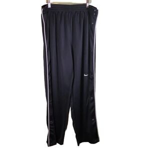 Nike Breakaway Pants Full Snap Tear Away Warmups Basketball Sz XL Dark Blue Poly